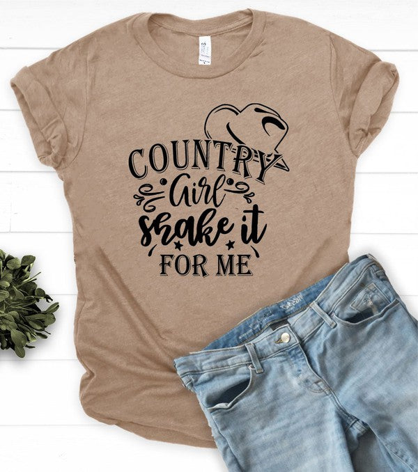 Country Girl Shake It For Me Boutique Tee