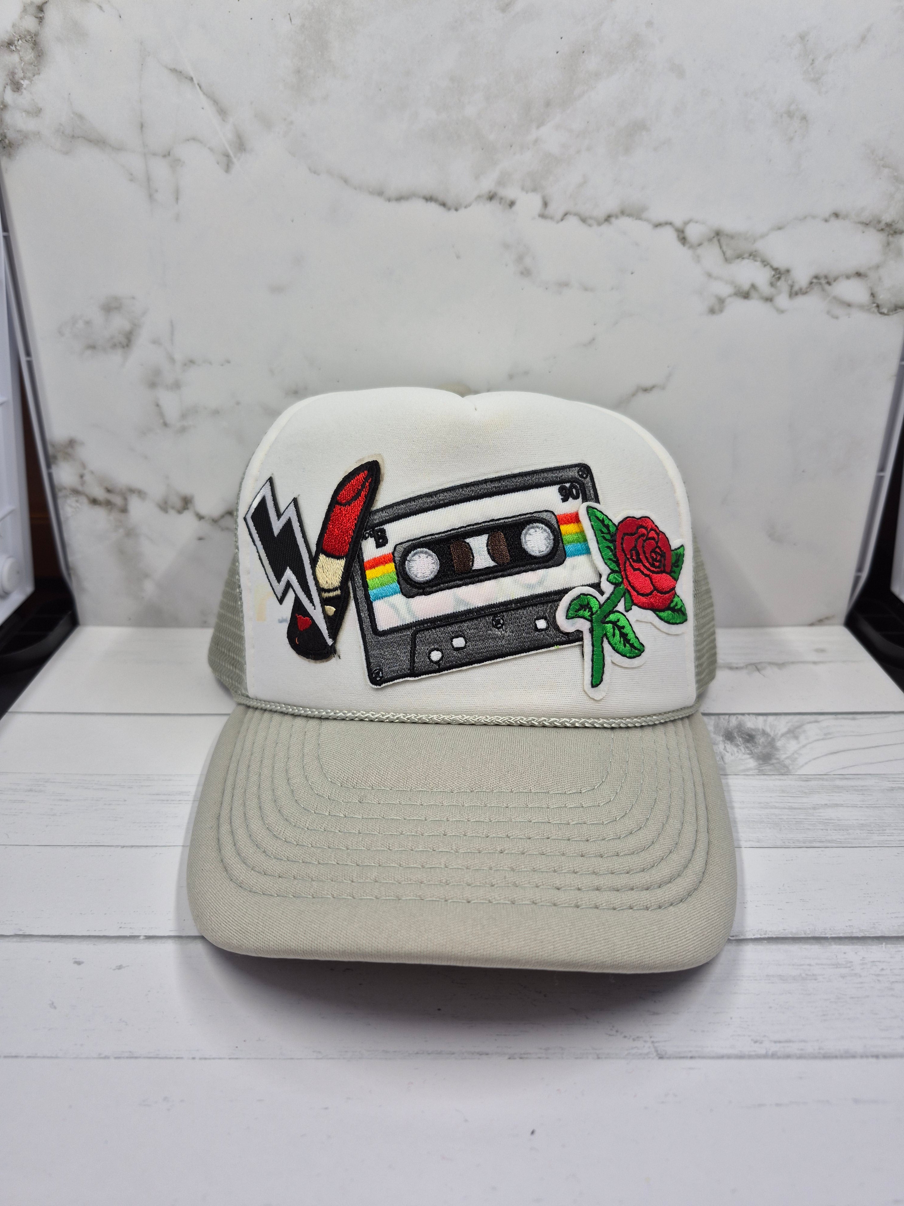 Trucker Hat Edgy Retro Mixed Graphics