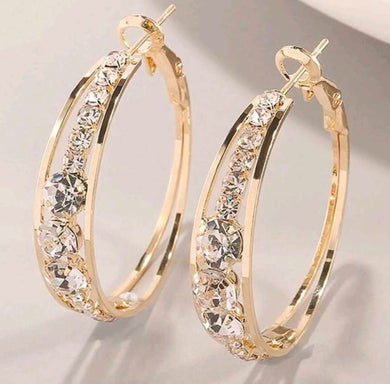 Stunning Gold Hoop Earrings