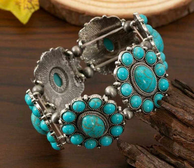 Turquoise Concho Bracelet