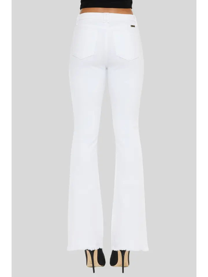 White Kancan Bootcut Jeans