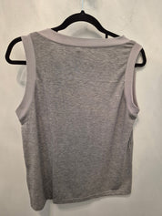 Purple Ribbed Grey Tank Top