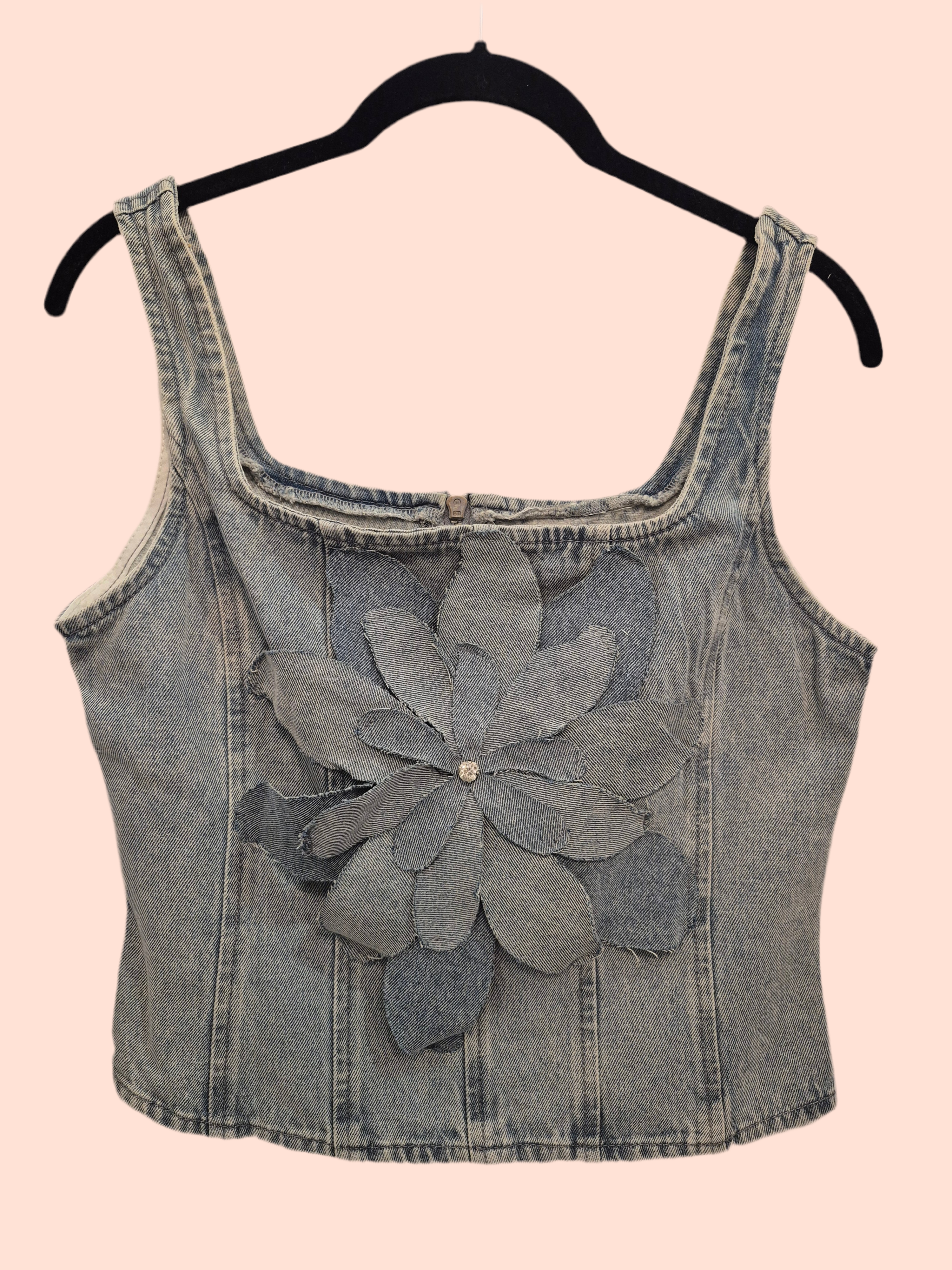 Flower Denim Shirts
