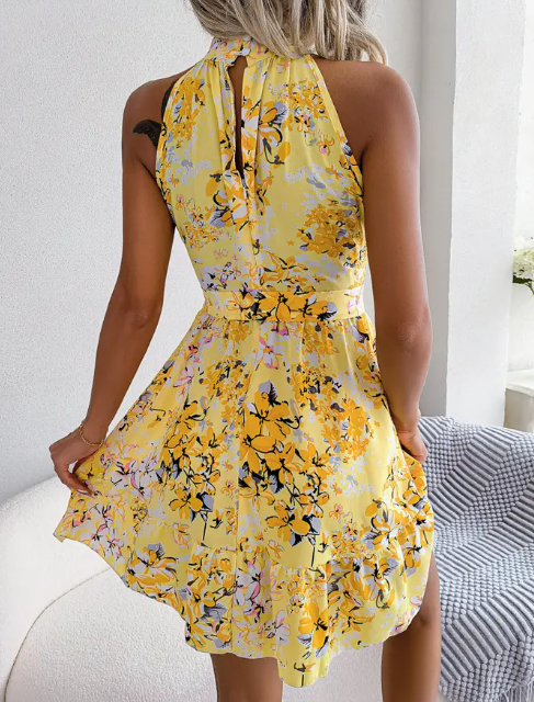 Garden Party Halter Dress – Bloom in Every Color