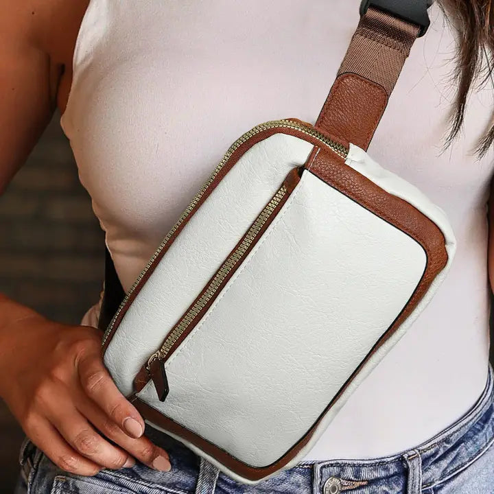 Adjustable Strap Mini Leather Crossbody Bag