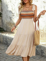 Camisole A Hem Patchwork Dress