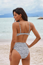Load image into Gallery viewer, Leopard Print High Waist Bikini Set