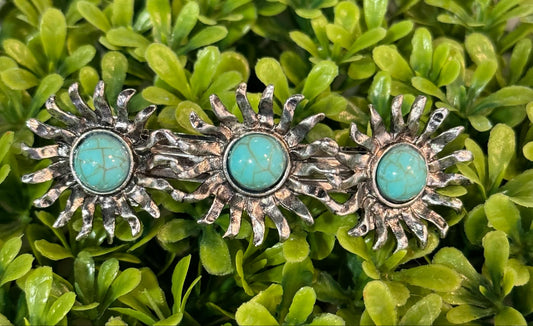 Turquoise Sun Hair Clip