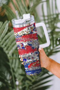 Multicolor Independence Day American Flag Stainless Insulated Cup