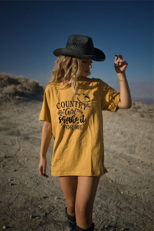 Country Girl Shake It For Me Boutique Tee