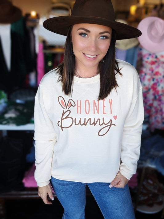 Butter Soft Honey Bunny Easter Crew Neck