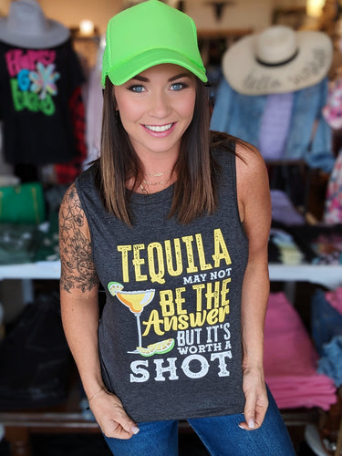 Tequila may not be the answer graphic tank
