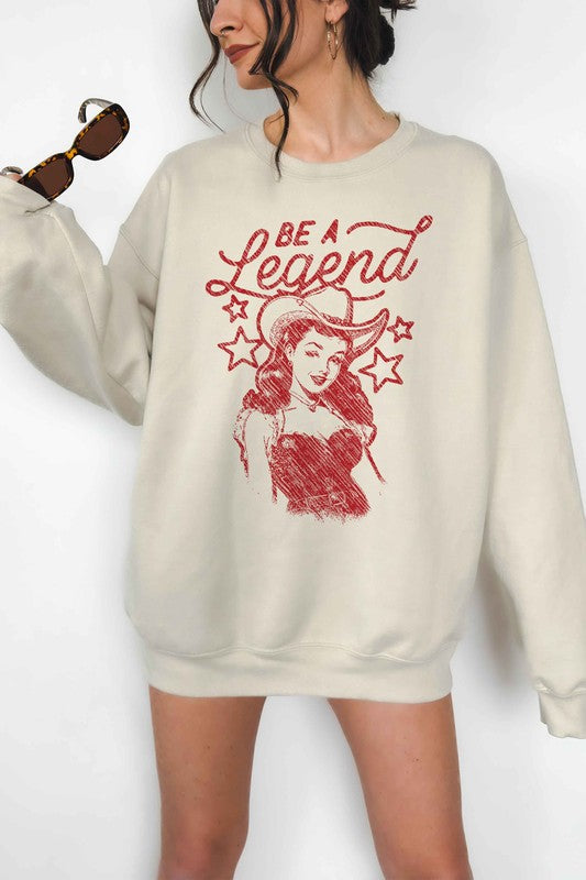 BE A LEGEND WESTERN COUNTRY OVERSIZED SWEATSHIRT