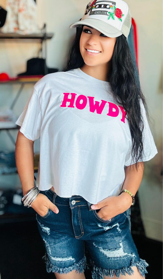 Howdy Cropped Tee