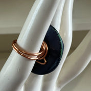 Open Window Studios Vintage Button Ring