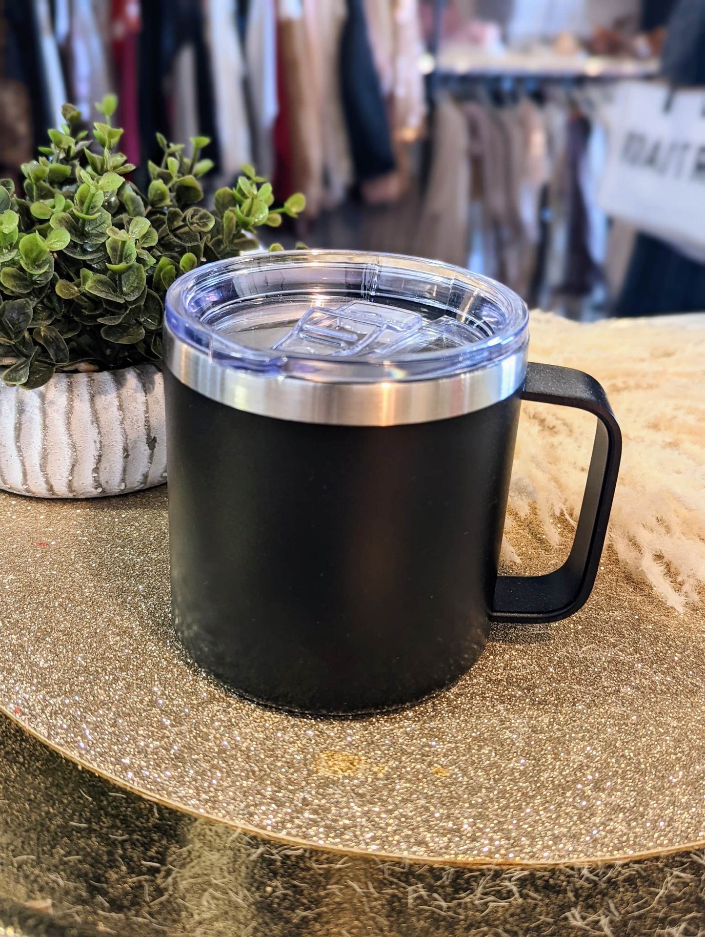 Black Vacuum Insulated Mug