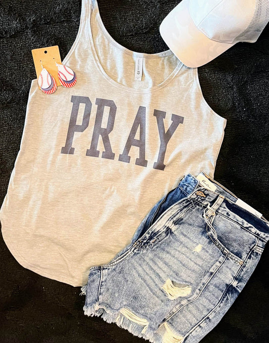 Pray jersey tank top