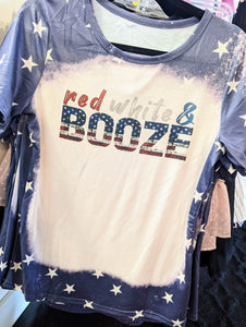 Red, white, and booze tshirt