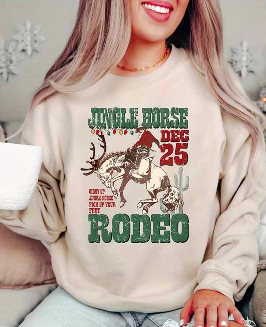 Rodeo Christmas Thick Sweatshirt