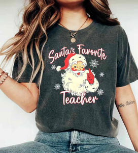 Santa's Favorite Teacher Tee