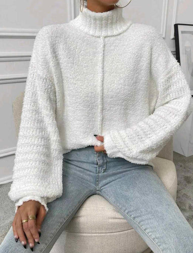 White Butter Soft Turtle Neck Sweater