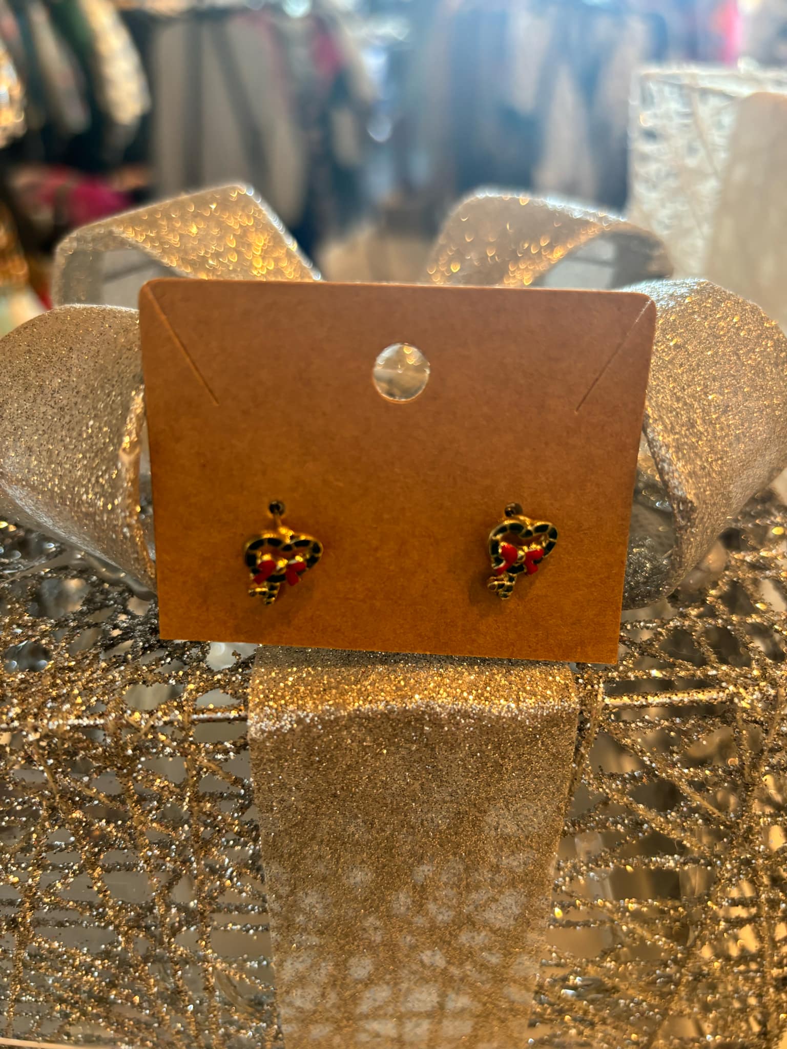 Christmas Key Earrings