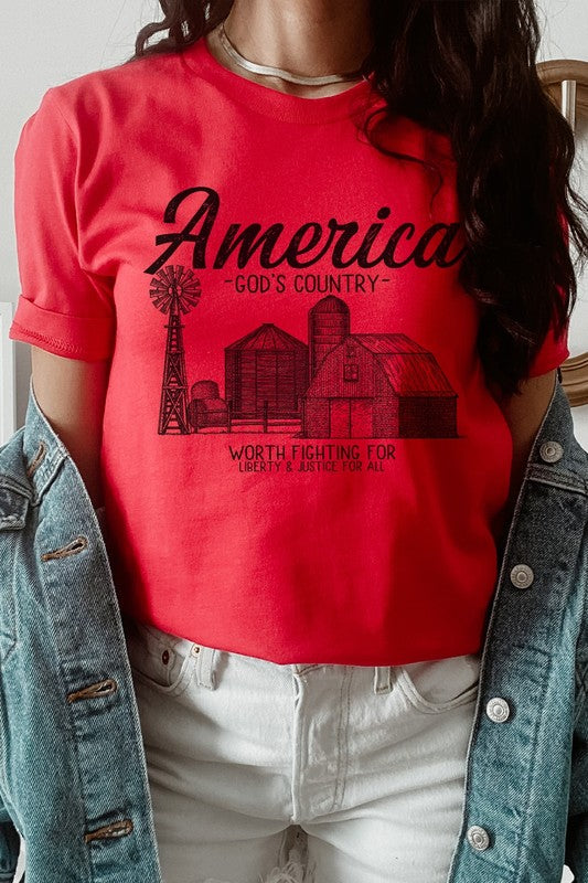 America Gods Country Graphic Tee