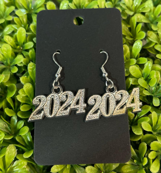 New Years 2024 Silver Earrings