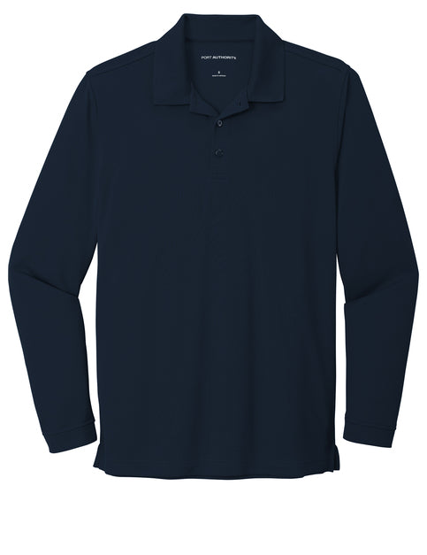 Adult UV Micro-Mesh Long Sleeve Polo