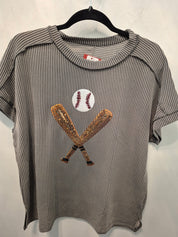 Ribbed Baseball T-Shirt