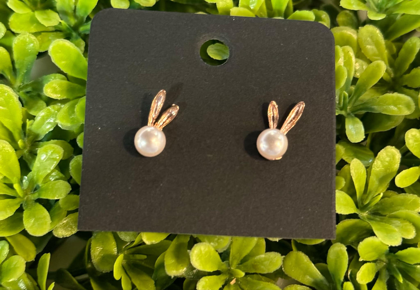 Pearl Bunny Earrings