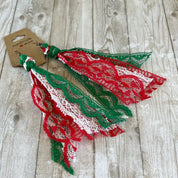Open Window Studios Ribbon Tassel Earrings