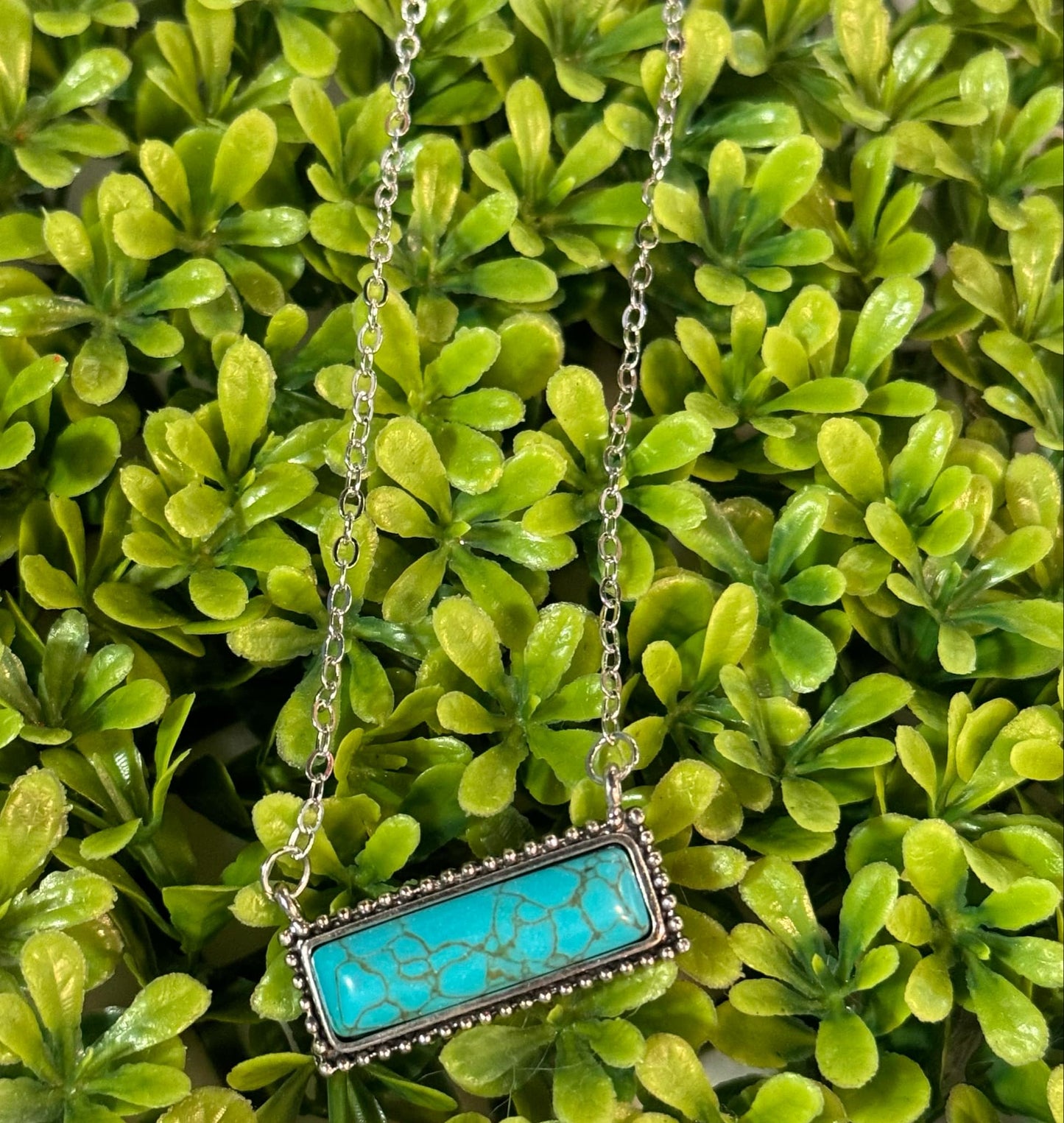 Turquoise Bar Necklace