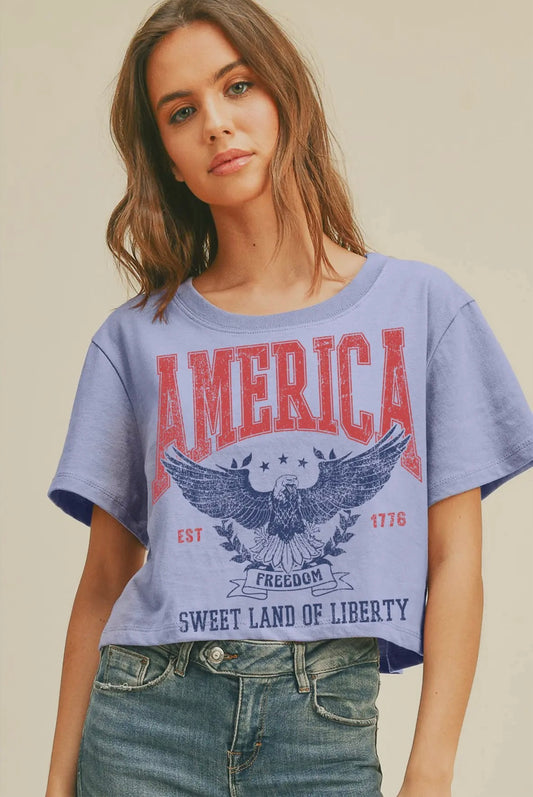 American Crop Tee