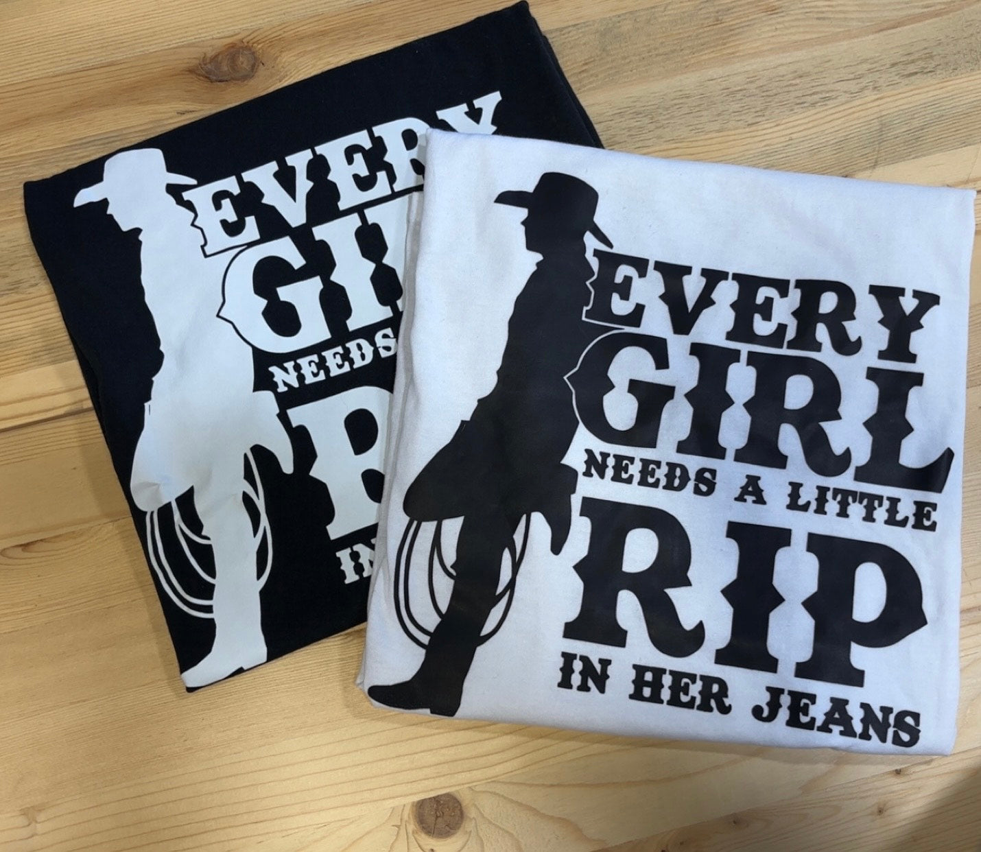 Rip In Her Jeans Graphic Tee