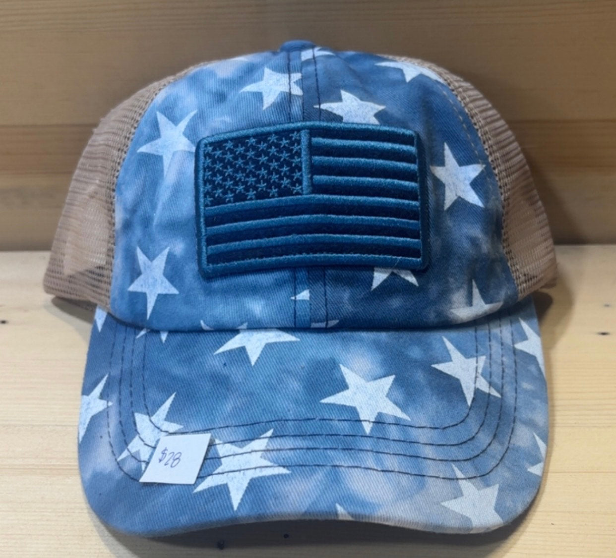 Flag and Stars C.C Pony Hat