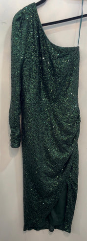 Sequence One Shoulder Cocktail Holiday Party Dress