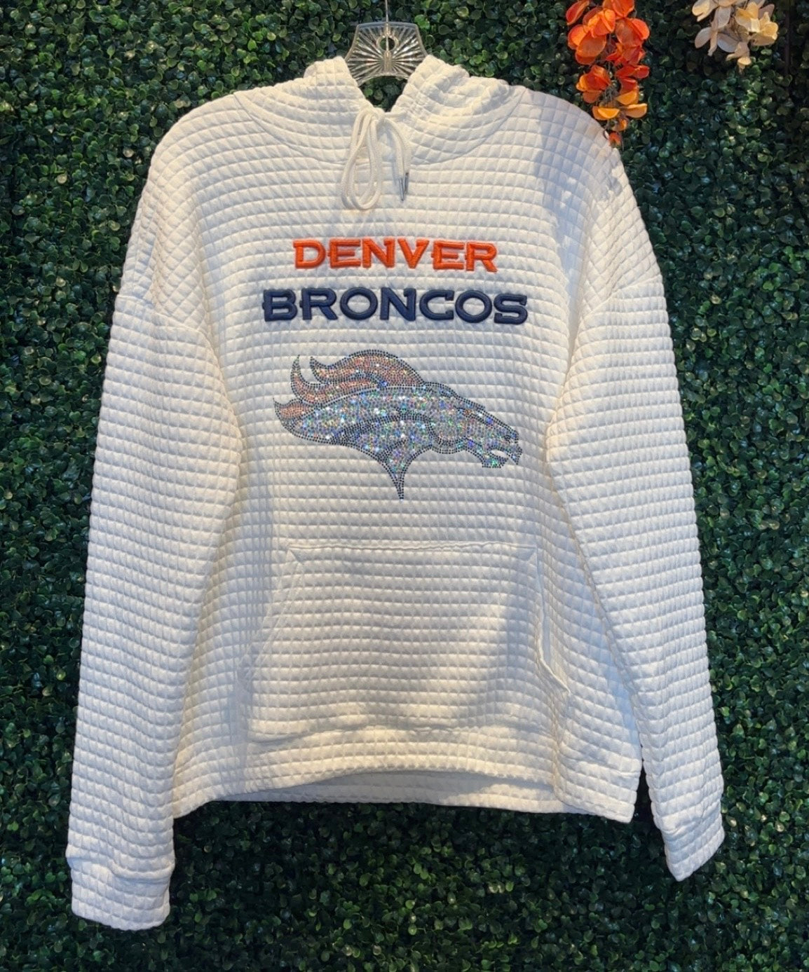 Denver Broncos Pullover with Embroidery and Spangles