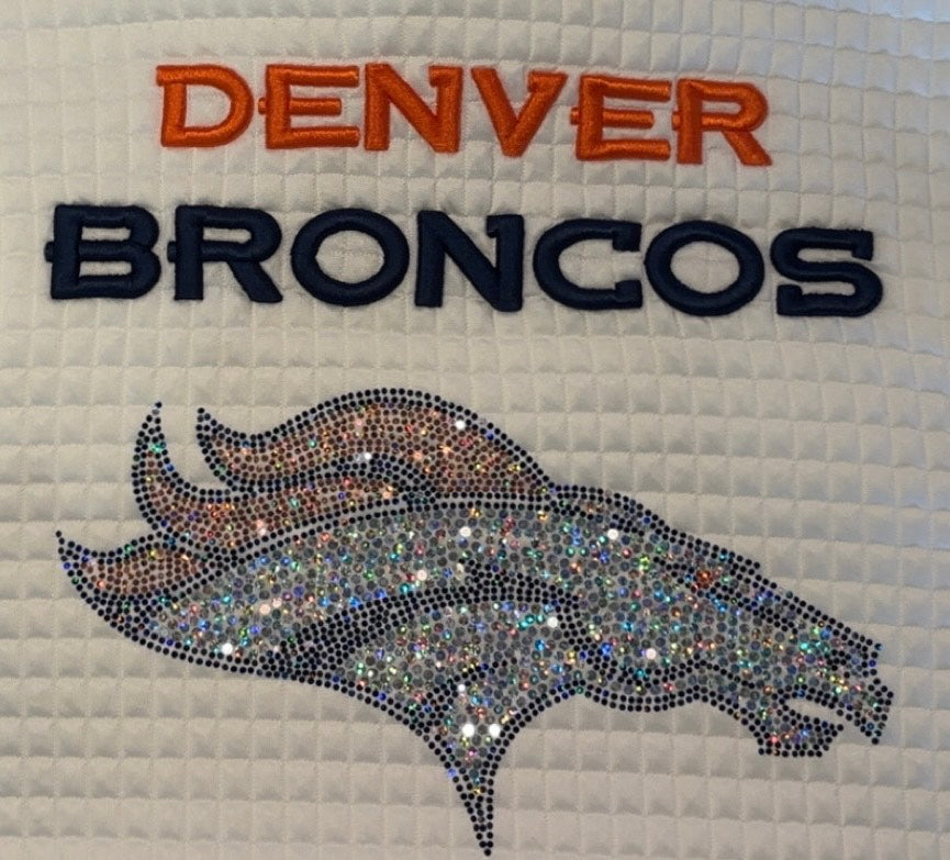 Denver Broncos Pullover with Embroidery and Spangles