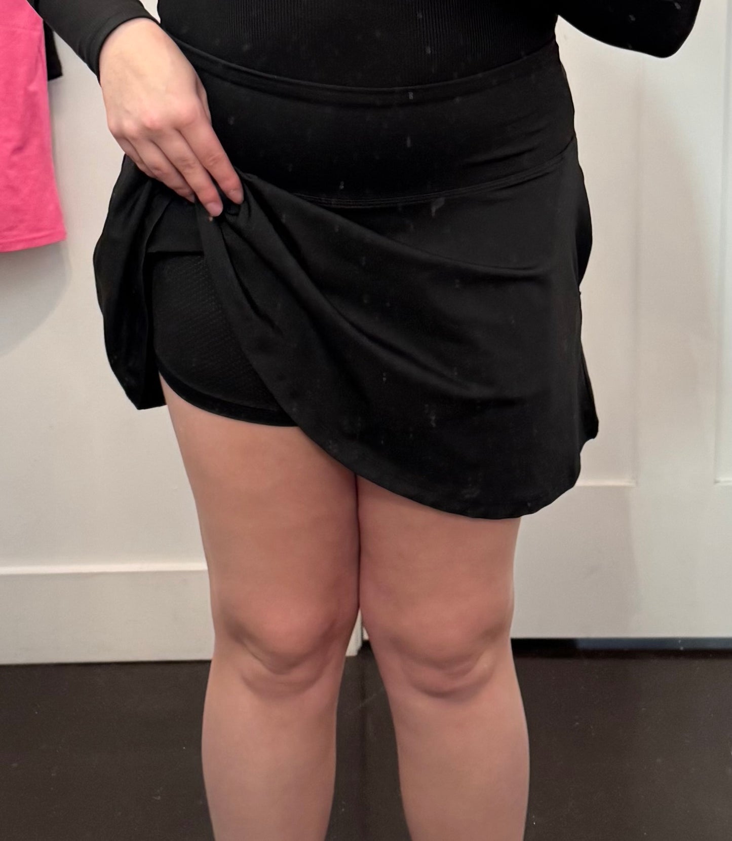 Black Athletic Skirt with Shorts