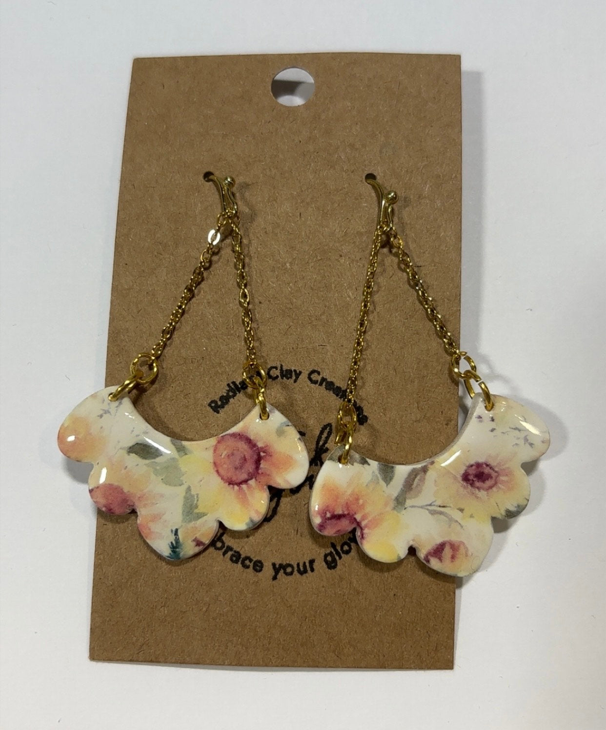 Half Cloud Flower Earrings