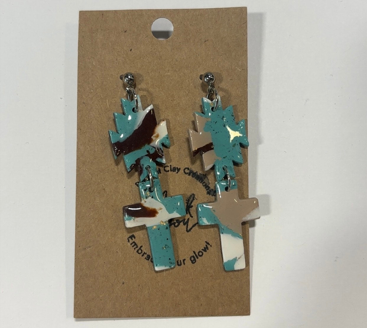 Western Cross Earrings