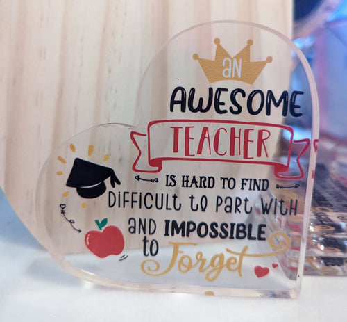 Teacher Plaque -Perfect Gift