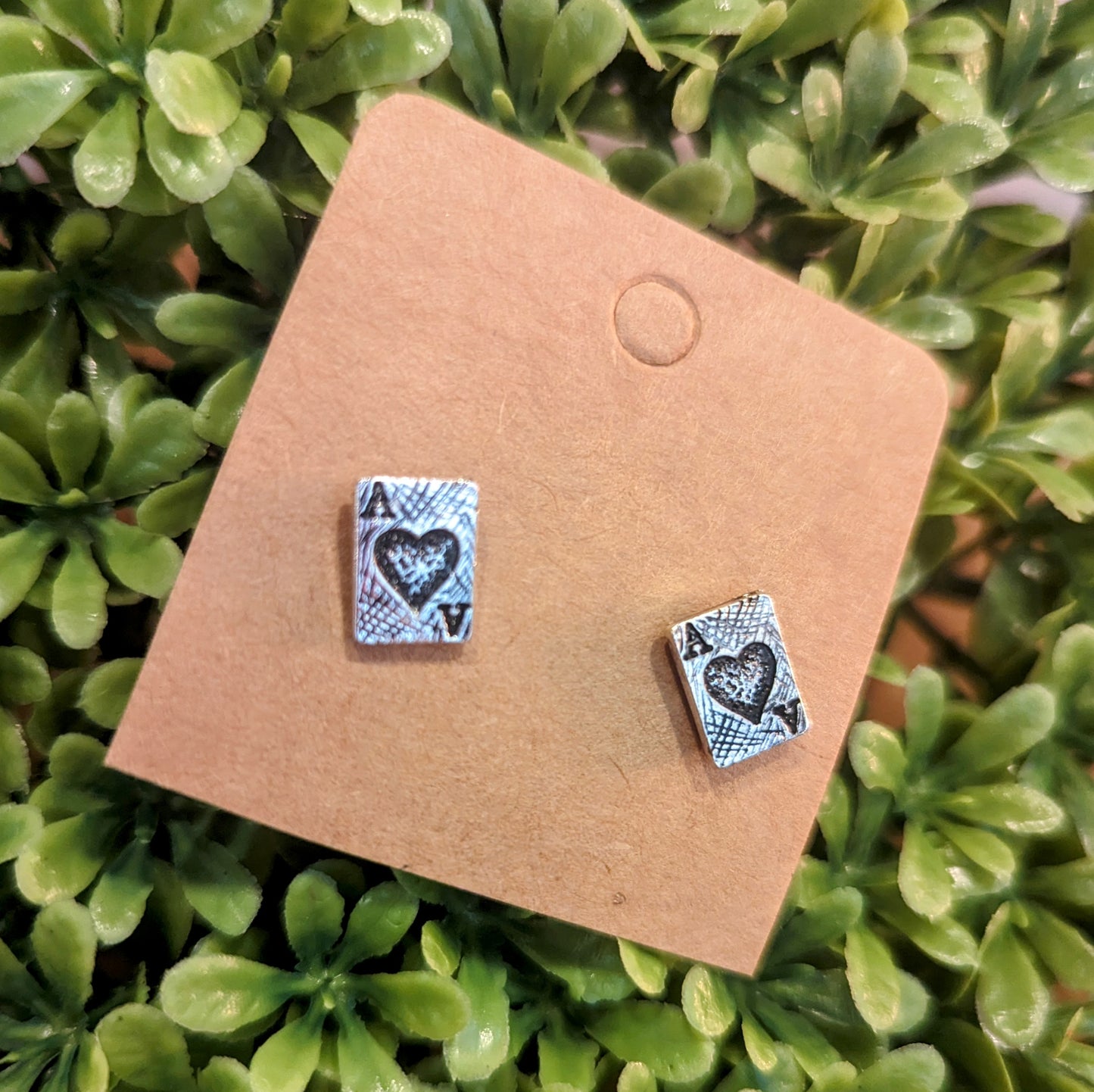 Poker Card Earrings