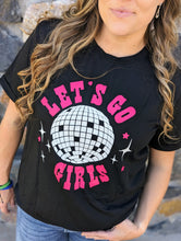 Load image into Gallery viewer, LET&#39;S GO GIRLS Disco Ball Graphic Tee