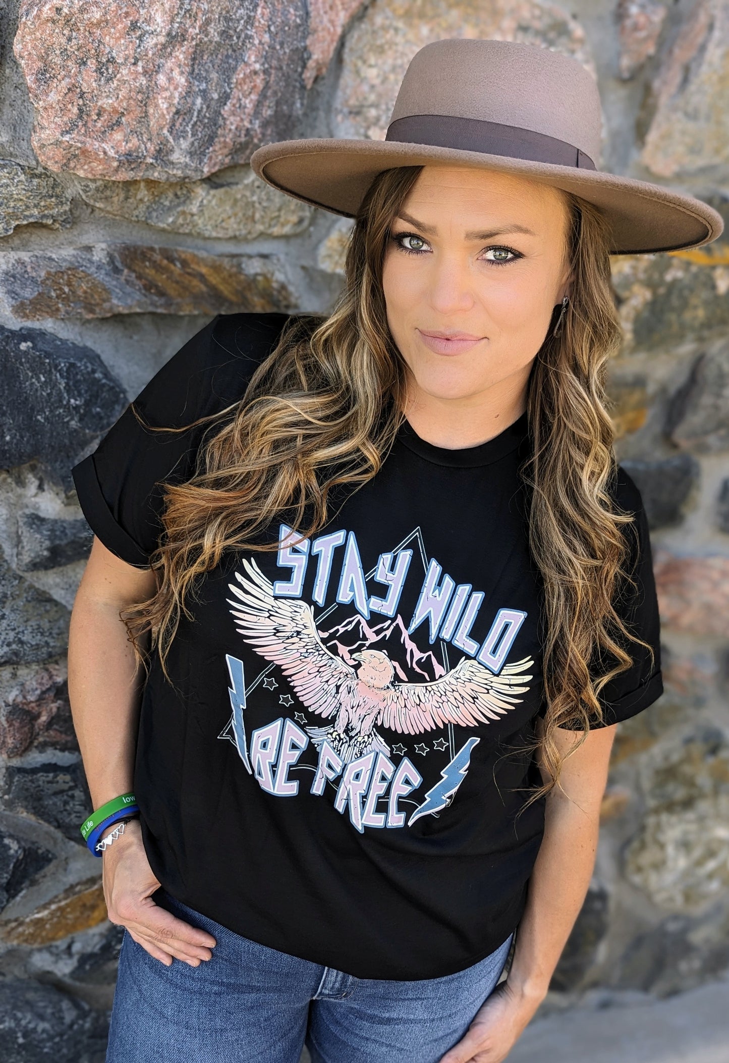 Black Western Eagle Graphic Tee