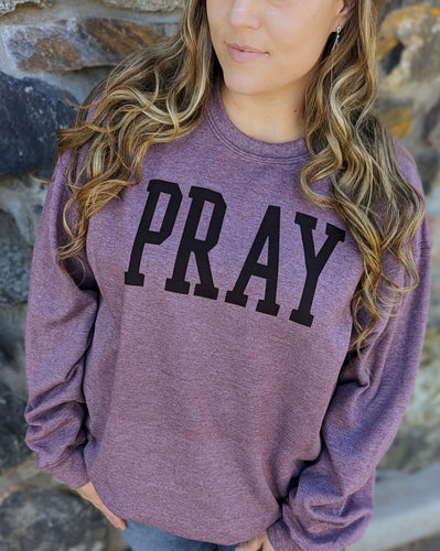 Purple Pray Sweatshirt
