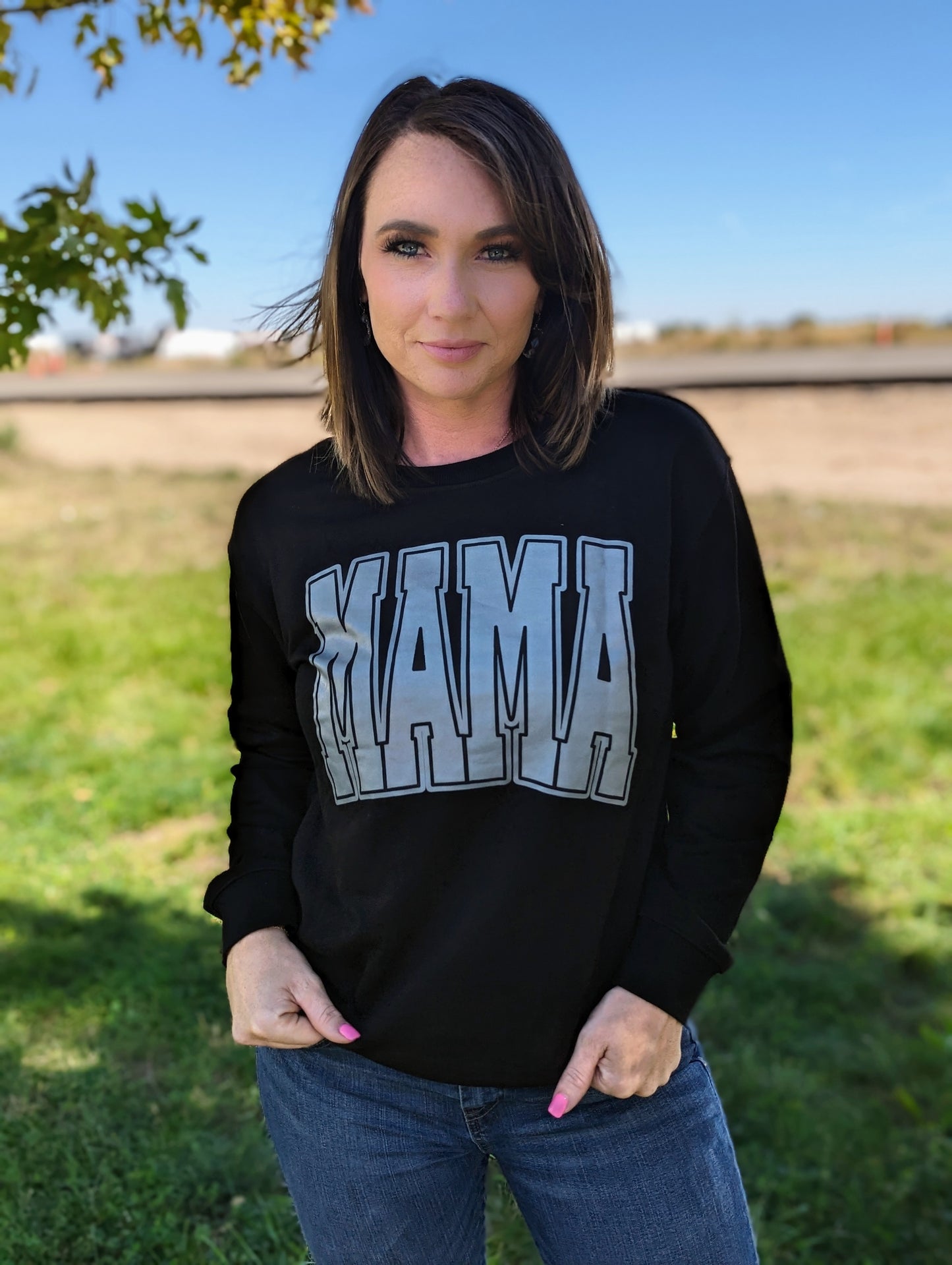 Mama Varsity Crew Neck Sweatshirt