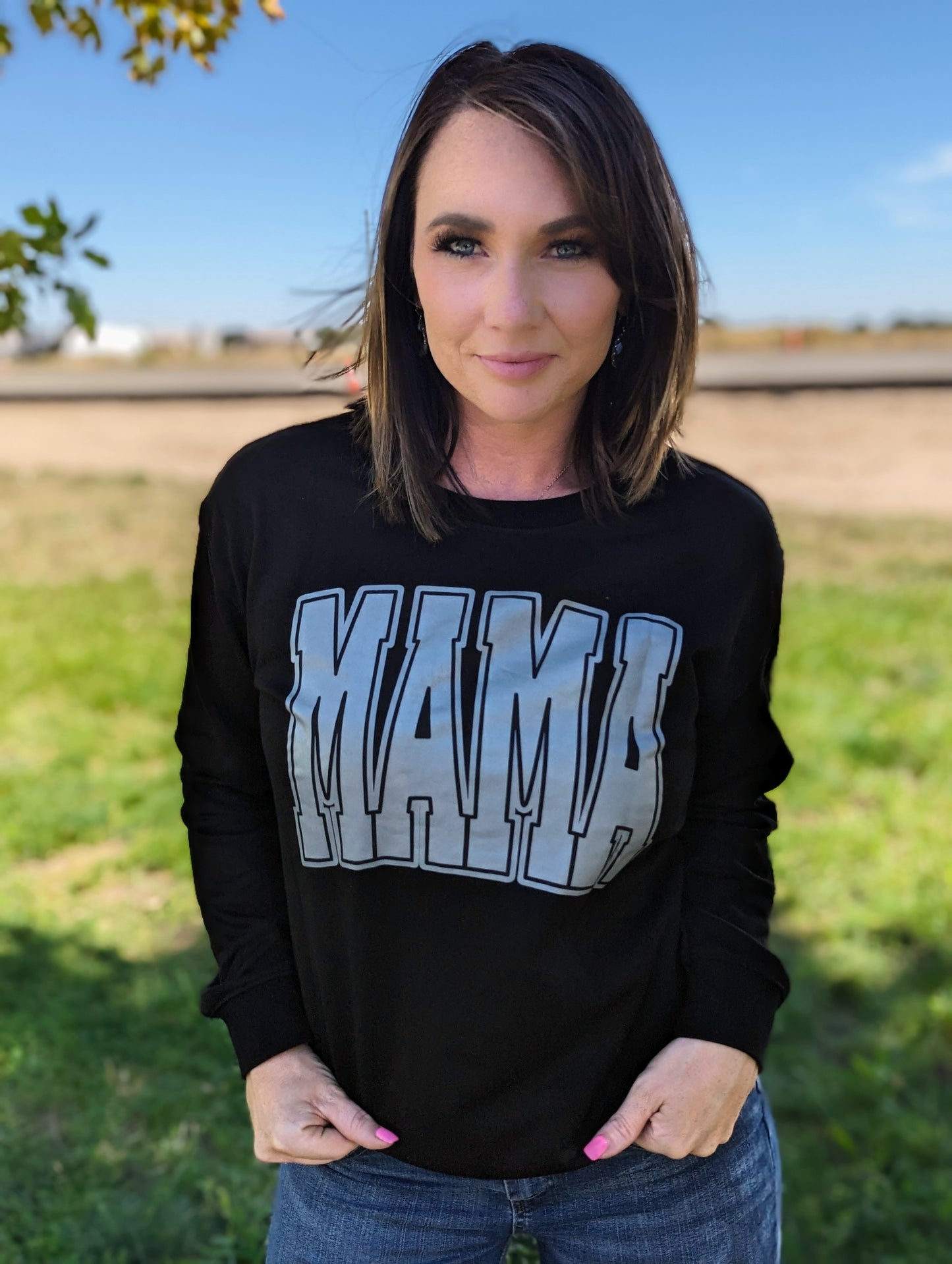 Mama Varsity Crew Neck Sweatshirt