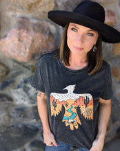 Load image into Gallery viewer, Black Roam Free Desert Bird Graphic Tee